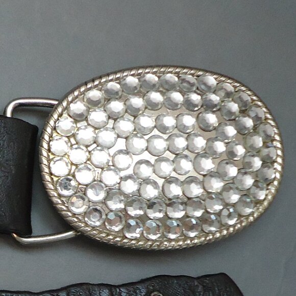 SIZE M. Miss Me genuine leather embellished belt main image 7